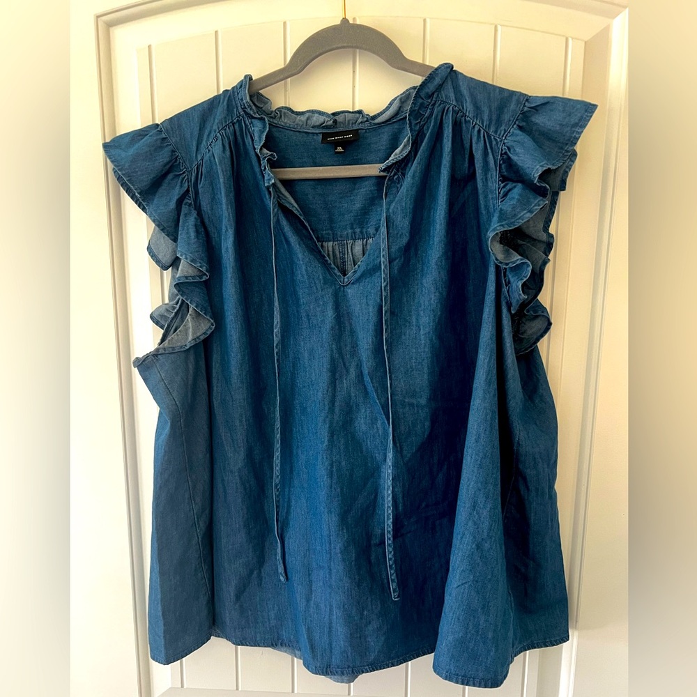 Who What Wear Denim Top